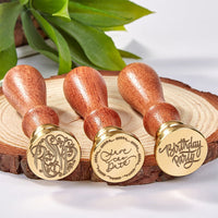Celebrations Wax Seal Stamps with Rosewood Handle - Multiple Design Options - Nostalgic Impressions