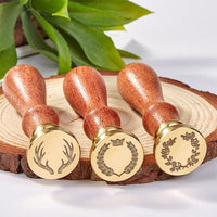 Borders Wax Seal Stamps with Rosewood Handle - Multiple Design Options - Nostalgic Impressions