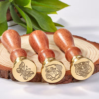 Animals Birds & Insects Wax Seal Stamps with Rosewood Handle - Multiple Design Options - Nostalgic Impressions