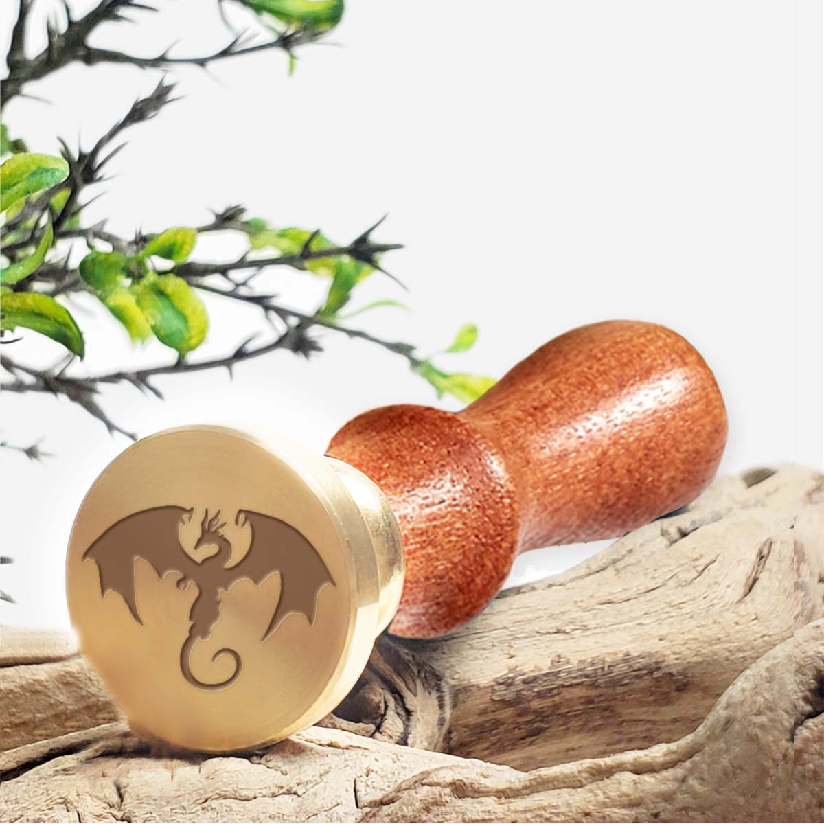 Dragon Skulls & Pirates Wax Seal Stamps with Rosewood Handle - Multiple Design Options - Nostalgic Impressions