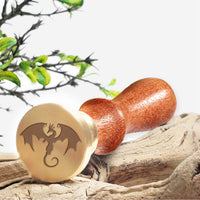Dragon Skulls & Pirates Wax Seal Stamps with Rosewood Handle - Multiple Design Options - Nostalgic Impressions
