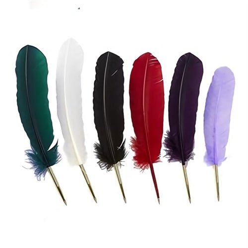 Turkey Feather Ballpoint Pen - Refillable - Nostalgic Impressions