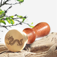 Dragon Skulls & Pirates Wax Seal Stamps with Rosewood Handle - Multiple Design Options - Nostalgic Impressions