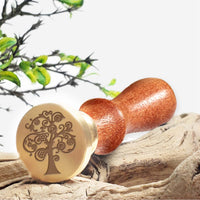 Botanicals Flowers & Trees Wax Seal Stamps with Rosewood Handle - Multiple Design Options - Nostalgic Impressions