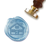 House-Realtor Wax Seal Stamp with Black Wood Handle #4404CD - Nostalgic Impressions