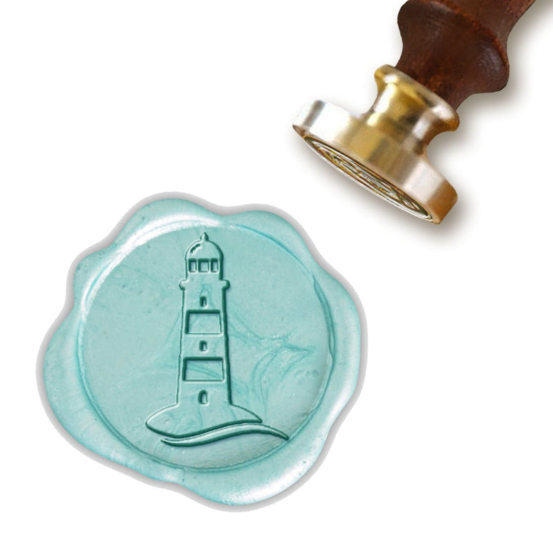 Lighthouse Custom Wax Seal Stamp #4439 with Rosewood Handle - Nostalgic Impressions