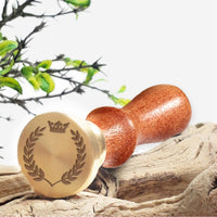 Borders Wax Seal Stamps with Rosewood Handle - Multiple Design Options - Nostalgic Impressions