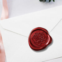 Vintage Rose Wedding Motif Adhesive Wax Seals #5062 - Nostalgic Impressions
