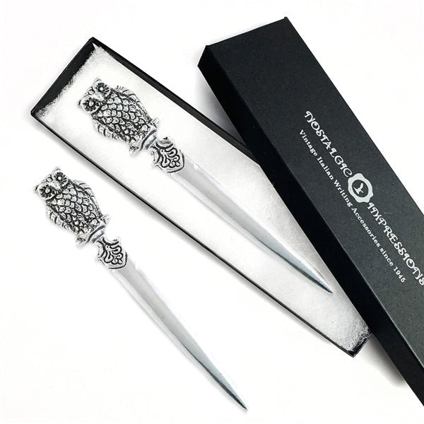 Owl Letter Opener Antique-style -Made in Italy - Nostalgic Impressions
