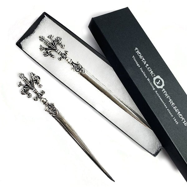 New Antique Style Fleur De Lis Envelope Knife Desk Accessory New Antique Style Fleur De Lis Envelope Knife Desk Accessory