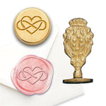 Infinity Heart Wax Seal Stamp - Nostalgic Impressions