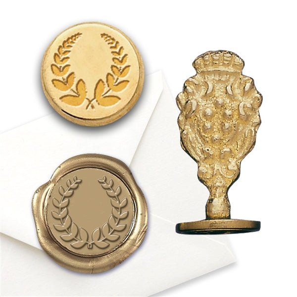 Laurel Wreath Wax Seal Stamp - Nostalgic Impressions