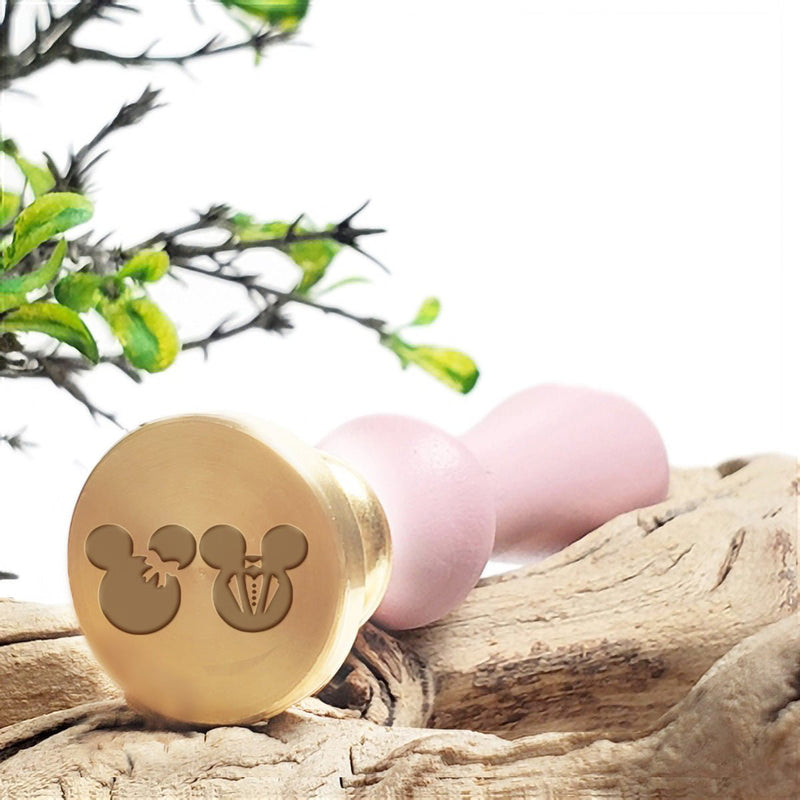Disney Bride & Groom Wedding Wax Seal Stamp with choice of Handle #6404 - Nostalgic Impressions