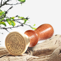 Patriotic USA Wax Seal Stamps with Rosewood Handle - Multiple Design Options - Nostalgic Impressions