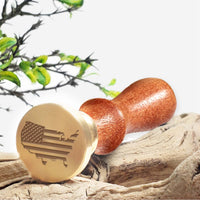 Patriotic USA Wax Seal Stamps with Rosewood Handle - Multiple Design Options - Nostalgic Impressions