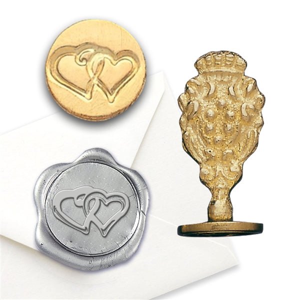 Double Heart Wax Seal Stamp - Nostalgic Impressions