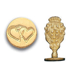 Double Heart Wax Seal Stamp - Nostalgic Impressions