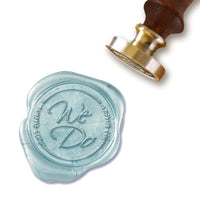 We Do Wedding Wax Seal Stamp with White Wood Handle #7880 - Nostalgic Impressions