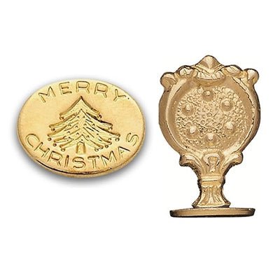 Merry Christmas Wax Seal Stamp - Nostalgic Impressions
