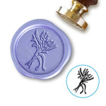 Lavender Wedding Wax Seal Stamp with choice of Handle #8502 - Nostalgic Impressions