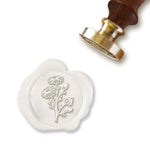 Chamomile Wedding Wax Seal Stamp with Rosewood Wood Handle #8506 - Nostalgic Impressions
