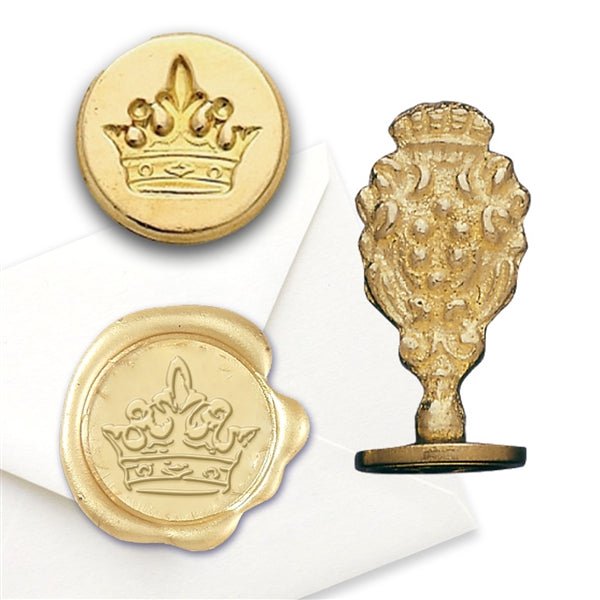 Crown Wax Seal Stamp - Nostalgic Impressions