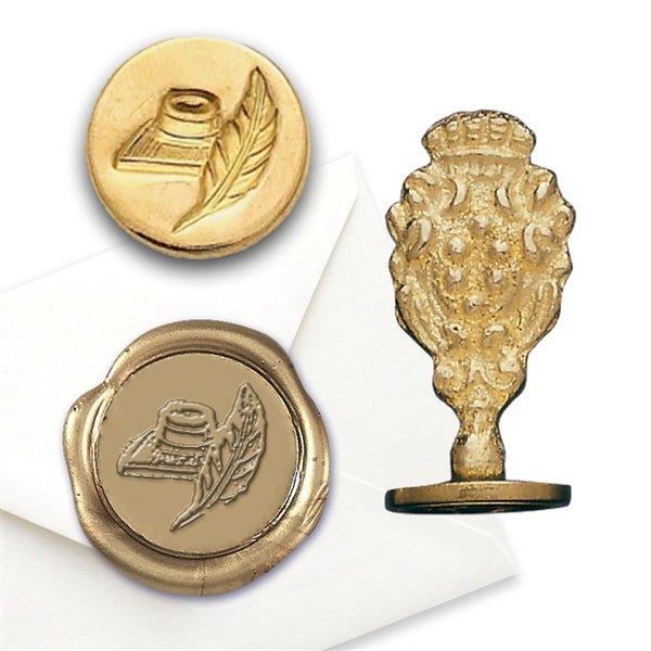 Quill & Ink Wax Seal Stamp - Nostalgic Impressions