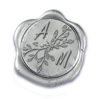 Perpetua Wedding Monogram Adhesive Wax Seals #8813 Bundle with Stamp - Nostalgic Impressions