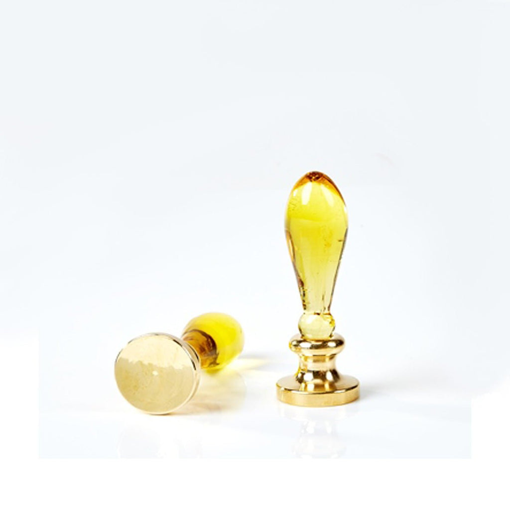 Glass Faceted Ball Wax Seal Handle