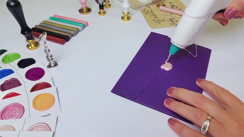 How To Use Nostalgic Impressions glue gun sealing wax