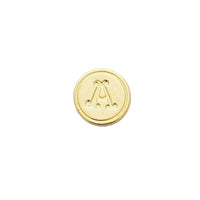Brass Cerif Initial Wax Seal Stamp Gift Set kit with Gold Sealing Wax - Nostalgic Impressions