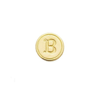 Brass Cerif Initial Wax Seal Stamp Gift Set kit with Gold Sealing Wax - Nostalgic Impressions