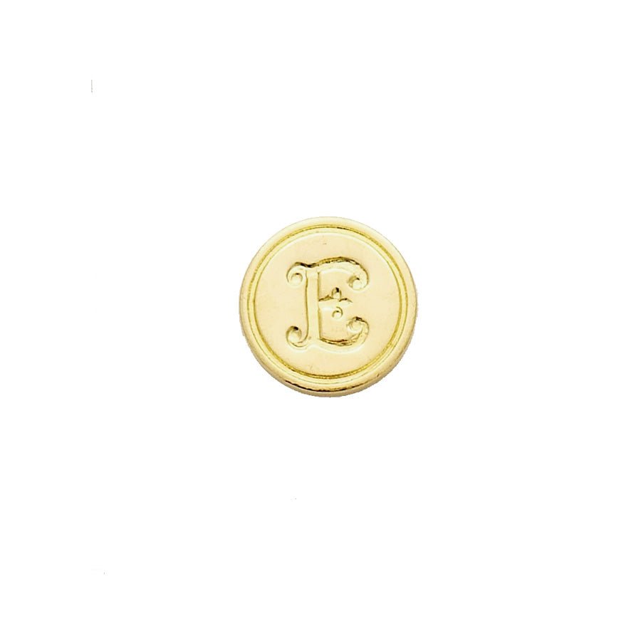 Brass Cerif Initial Wax Seal Stamp Gift Set kit with Gold Sealing Wax - Nostalgic Impressions
