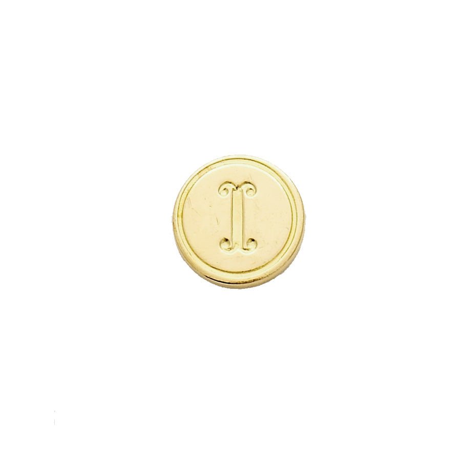 Brass Cerif Initial Wax Seal Stamp Gift Set kit with Gold Sealing Wax - Nostalgic Impressions