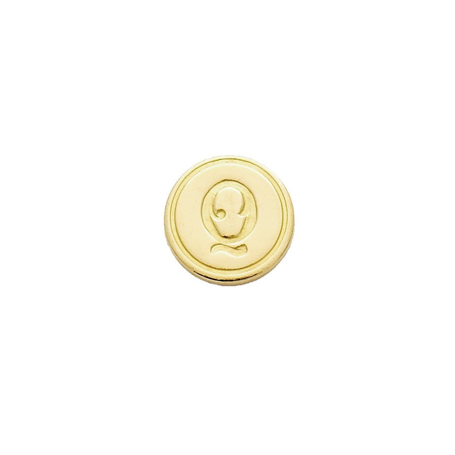 Brass Cerif Initial Wax Seal Stamp Gift Set kit with Gold Sealing Wax - Nostalgic Impressions