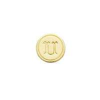 Brass Cerif Initial Wax Seal Stamp Gift Set kit with Gold Sealing Wax - Nostalgic Impressions