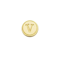 Brass Cerif Initial Wax Seal Stamp Gift Set kit with Gold Sealing Wax - Nostalgic Impressions