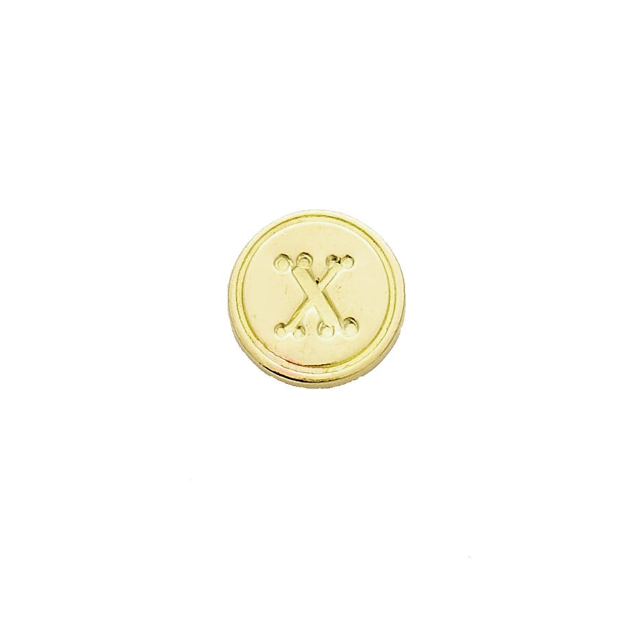 Brass Cerif Initial Wax Seal Stamp Gift Set kit with Gold Sealing Wax - Nostalgic Impressions