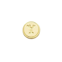 Brass Cerif Initial Wax Seal Stamp Gift Set kit with Gold Sealing Wax - Nostalgic Impressions