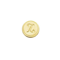 Brass Cerif Initial Wax Seal Stamp Gift Set kit with Gold Sealing Wax - Nostalgic Impressions