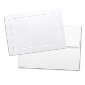 Classic Linen Flat Panel Note Card Set with Envelopes 8/8 - Nostalgic Impressions