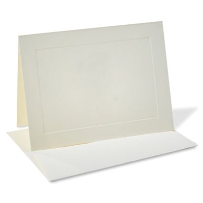 Classic Linen Fold-Over Note Card Set with Envelopes - Nostalgic Impressions