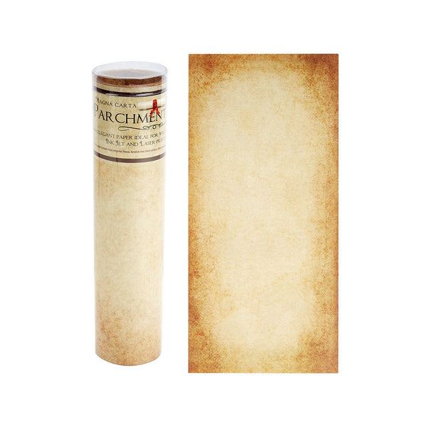 Aged Parchment Scroll Paper - 8.5x18" long-6/PK - Nostalgic Impressions