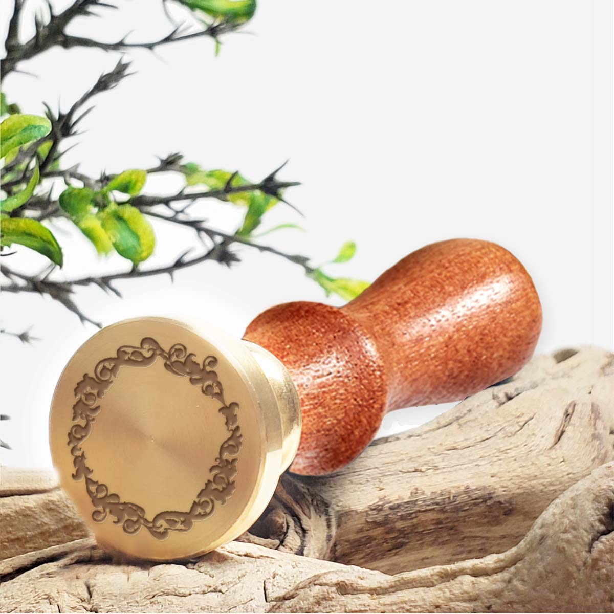 Borders Wax Seal Stamps with Rosewood Handle - Multiple Design Options - Nostalgic Impressions