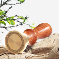 Borders Wax Seal Stamps with Rosewood Handle - Multiple Design Options - Nostalgic Impressions