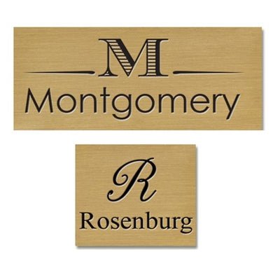Customization Brass Plates with Engraving - Nostalgic Impressions