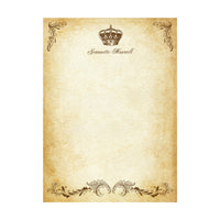 Parchment Stationery Vintage Design Boxed Gift Set -20/10 with Personalization option - Nostalgic Impressions