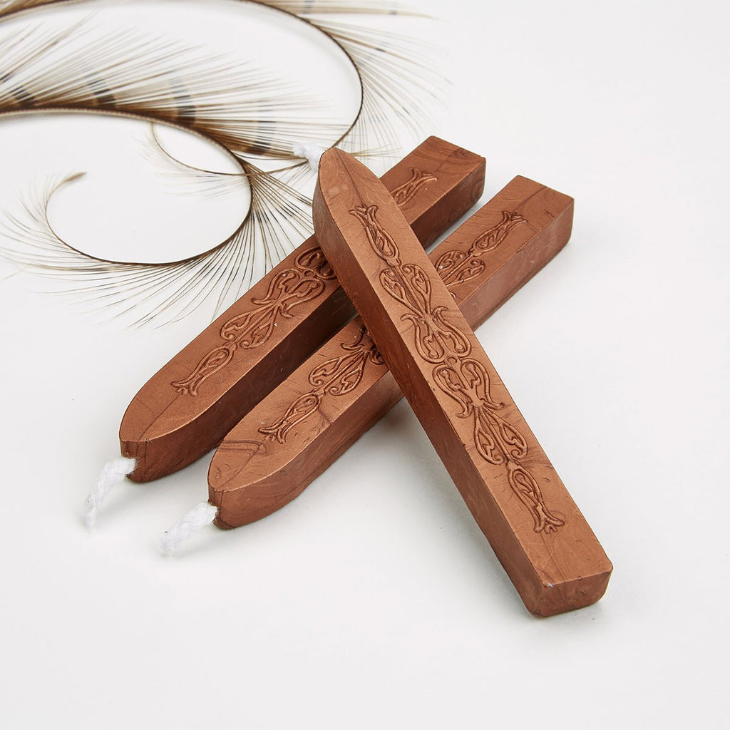 Copper Flexible Premium Sealing Wax-Pack of 3 sticks - Nostalgic Impressions