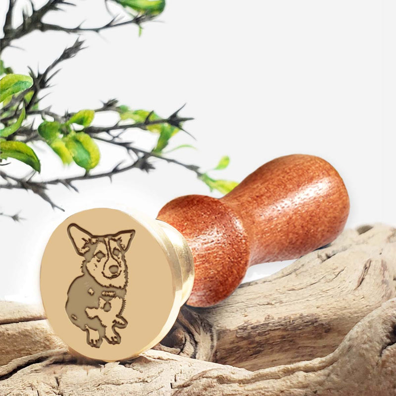 Your Pet Custom Wax Seal Stamp with Rosewood Wood Handle #997 - Nostalgic Impressions