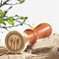 Cuisine Food & Drink Wax Seal Stamps with Rosewood Handle - Multiple Design Options - Nostalgic Impressions